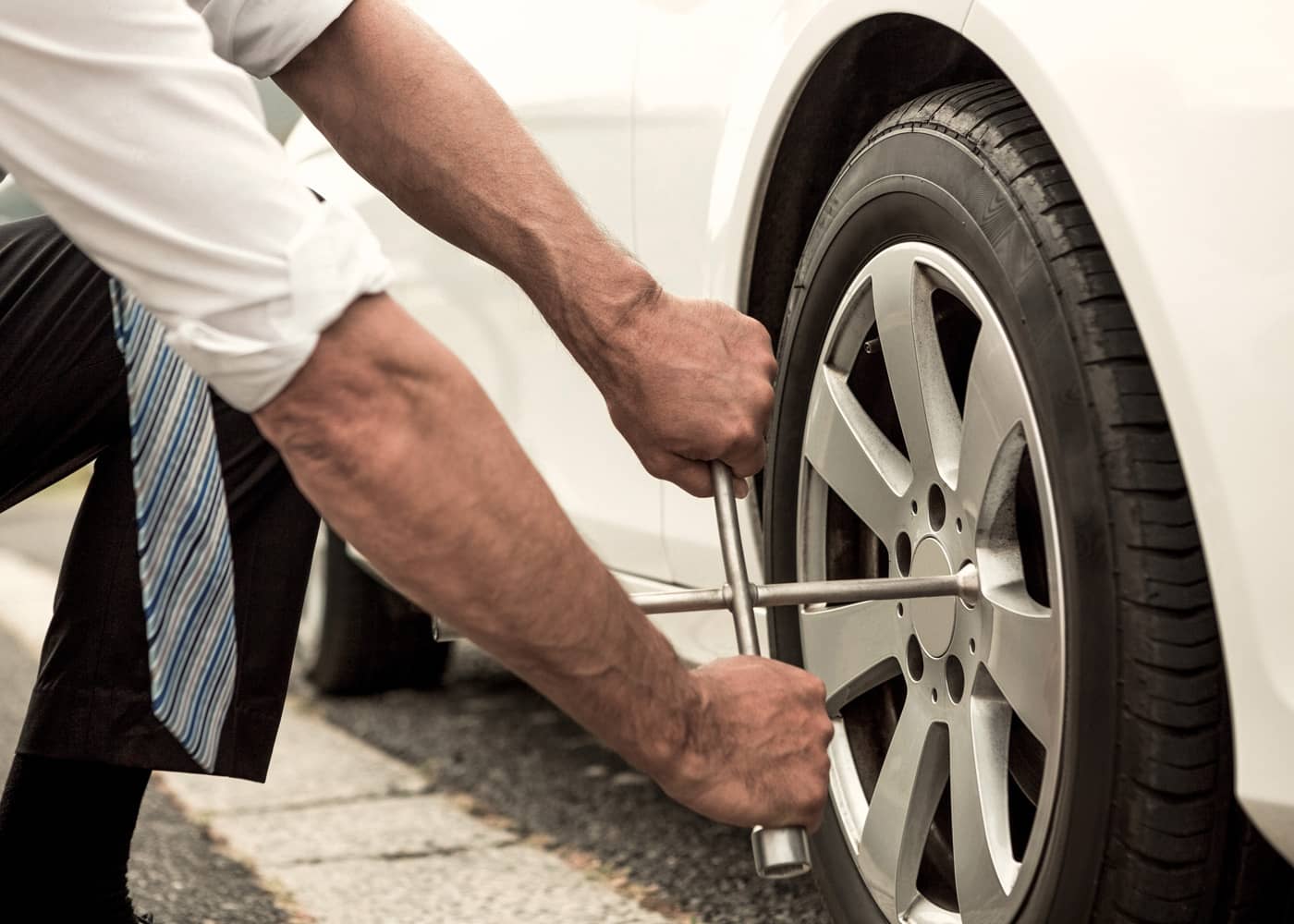 change a tyre