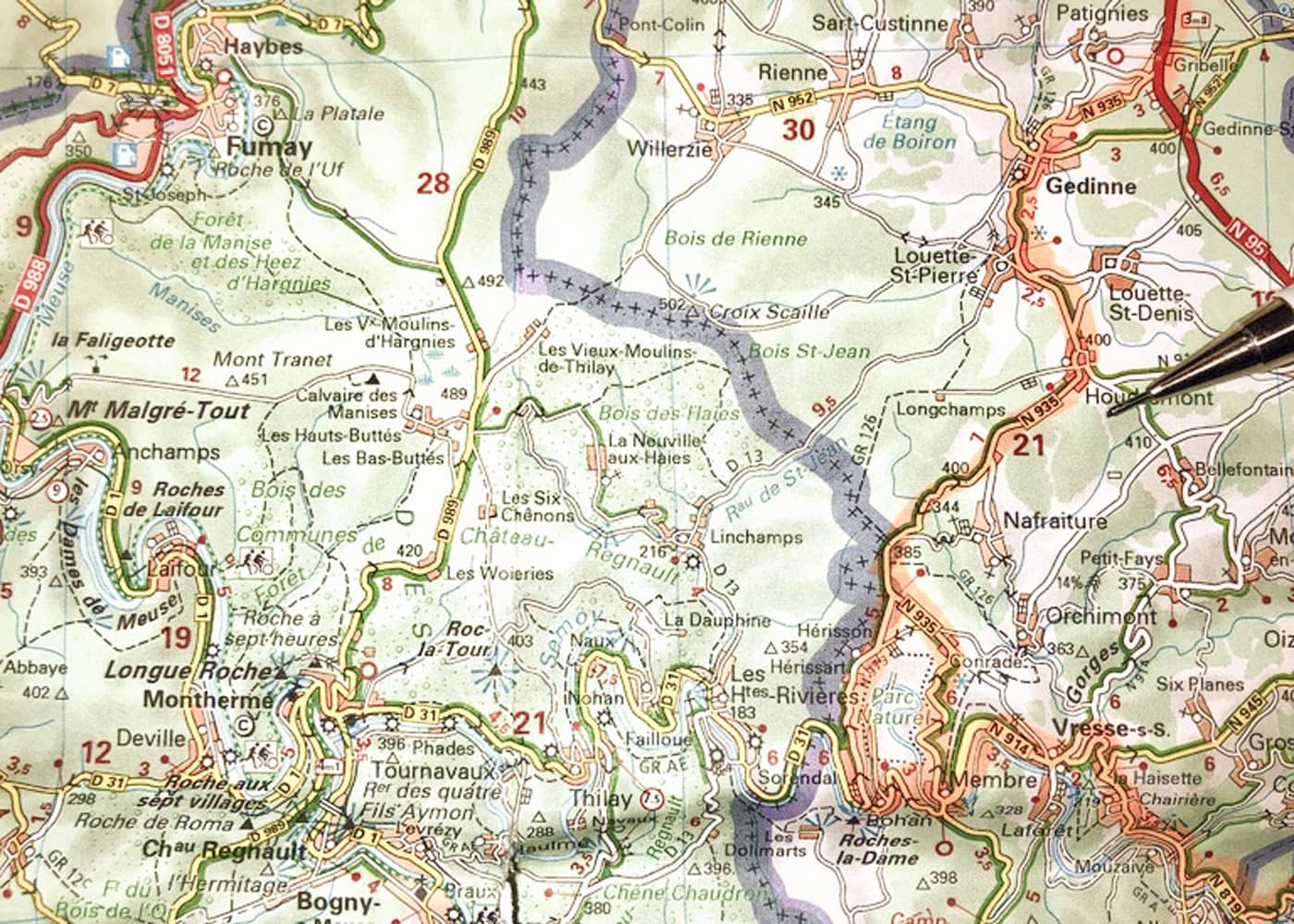 plattegrond motortocht