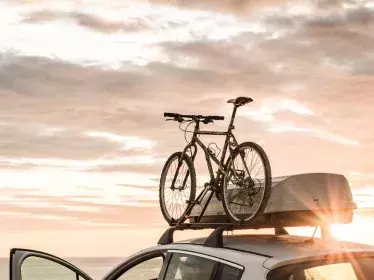 roof box and bike racks